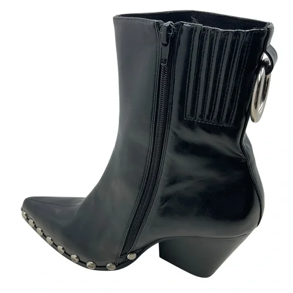 {Jeffery Campbell} Walton Vegan Studded Booties - Picture 12 of 16